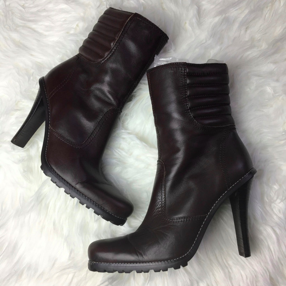 Steven By Steve Madden Shoes - Steven by Steve Madden Brown Leather Heeled Boots